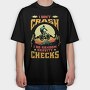 Mountain Bike Quote Illustration, Tricou Oversize Barbati (Unisex)