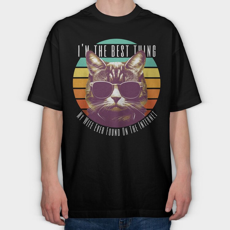 The Best Thing Cat, Tricou Oversize Barbati (Unisex)
