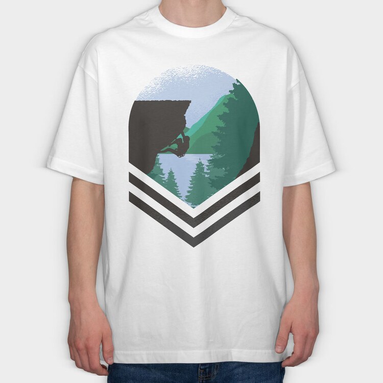Mountain Climber Nature Bay Climber, Tricou Oversize Barbati (Unisex)