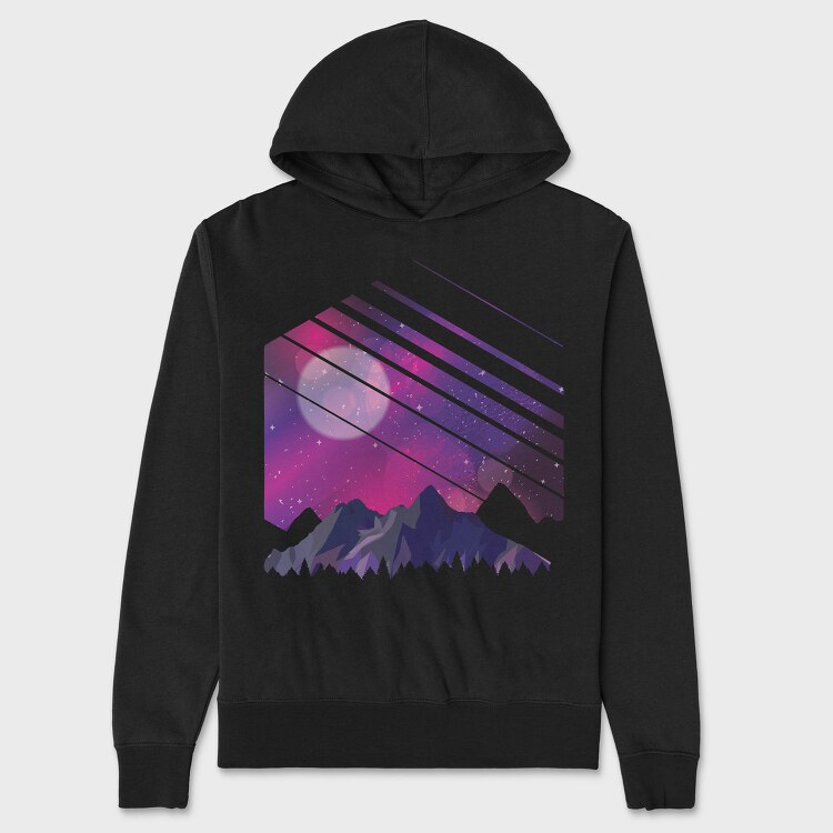 Mountain Galaxy, Hanorac Oversize Barbati (Unisex)