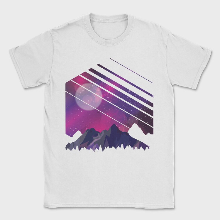 Mountain Galaxy, Tricou Barbati (Unisex)