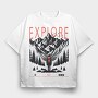 Mountain Explorer Explore, Tricou Oversize Barbati (Unisex)