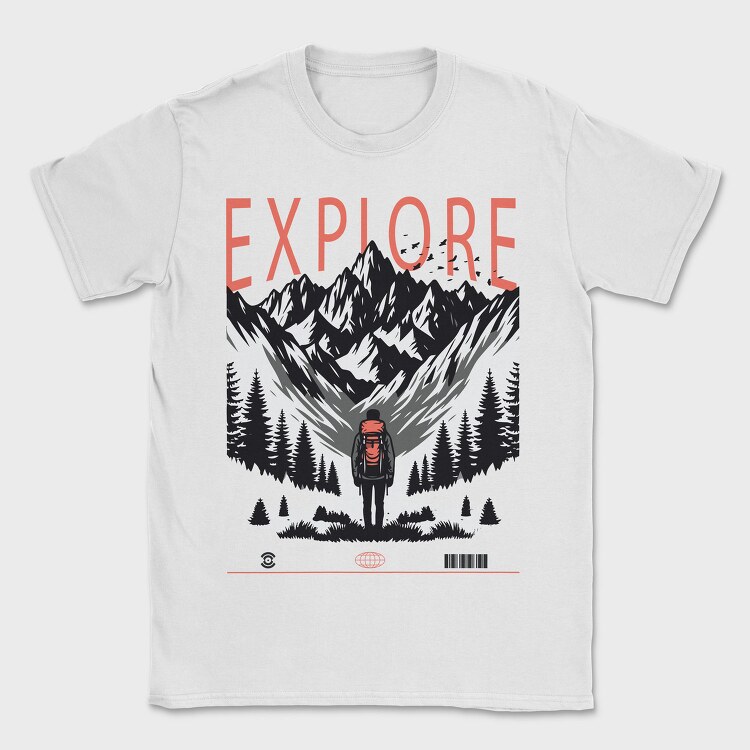 Mountain Explorer Explore, Tricou Barbati (Unisex)
