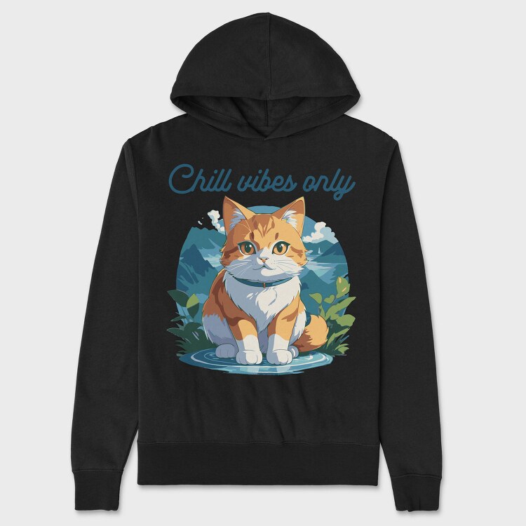 Mountain Cat Chill, Hanorac Oversize Barbati (Unisex)