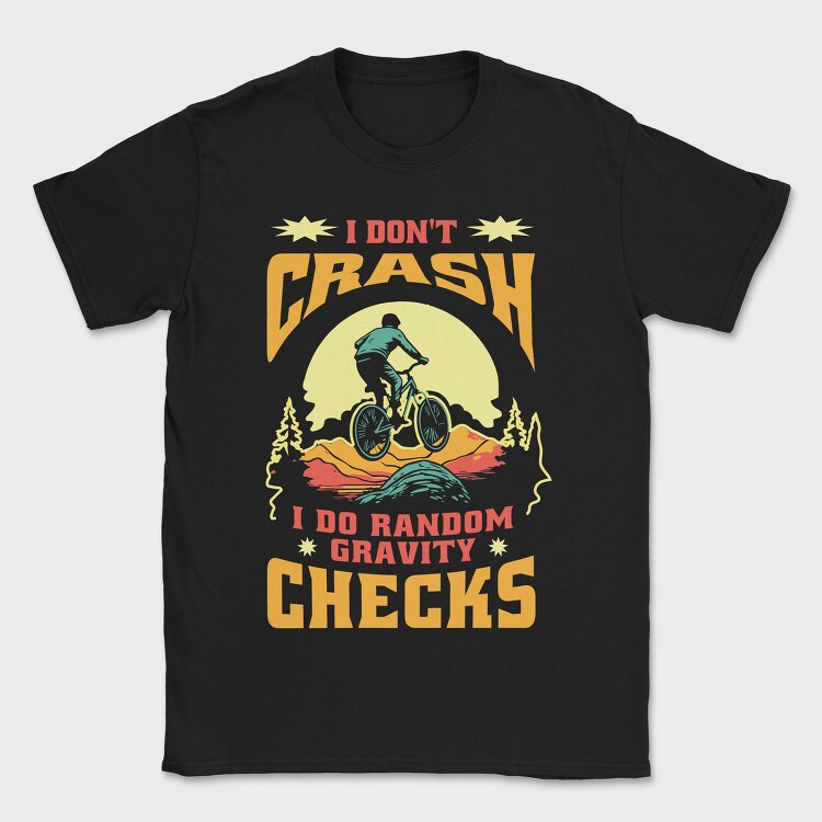 Mountain Bike Quote Illustration, Tricou Barbati (Unisex)
