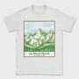 Mountain And Pine Trees Landscape Quote, Tricou Barbati (Unisex)