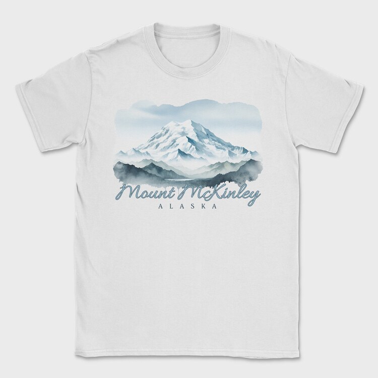 Mount Mckinley Alaska, Tricou Barbati (Unisex)