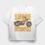 Motorcycle Dream Quote, Tricou Oversize Barbati (Unisex)