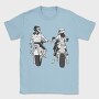 Motorcycle Couple Holding Hands Biker, Tricou Barbati (Unisex)