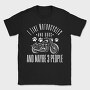 Motorcycle And Dogs Love Motorcycle Quote, Tricou Barbati (Unisex)