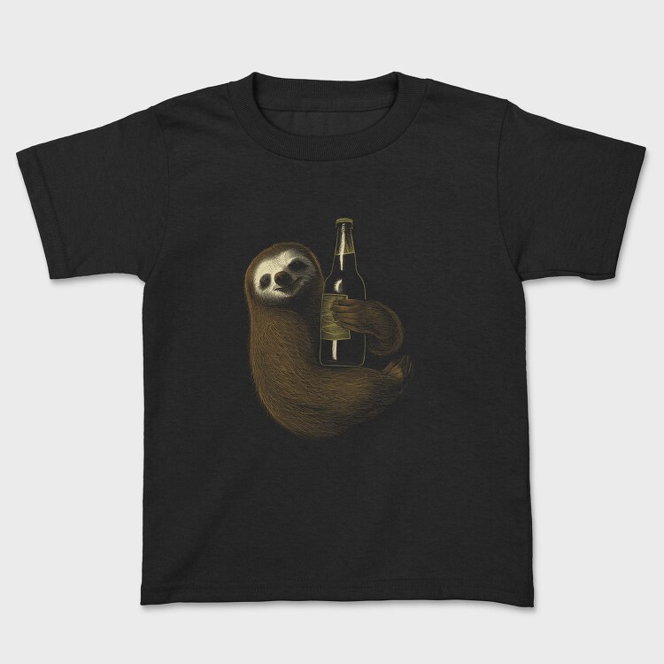 Sloth Hugging Beer, Tricou Copii