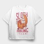 Sloth Hiking Team, Tricou Oversize Barbati (Unisex)