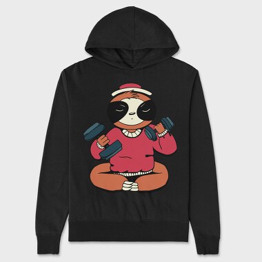 Sloth Exercise, Hanorac Oversize Barbati (Unisex)