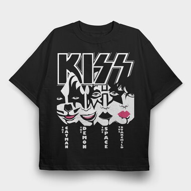 KISS Art2, Tricou Oversize Barbati (Unisex)