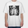 Grim Reaper Creature Finger, Tricou Oversize Barbati (Unisex)