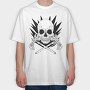 Skull With Axe Weapons Axes, Tricou Oversize Barbati (Unisex)