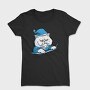 Sleepy Cat Animal In Pajamas, Tricou Femei