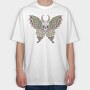 Skull Moth Wings, Tricou Oversize Barbati (Unisex)