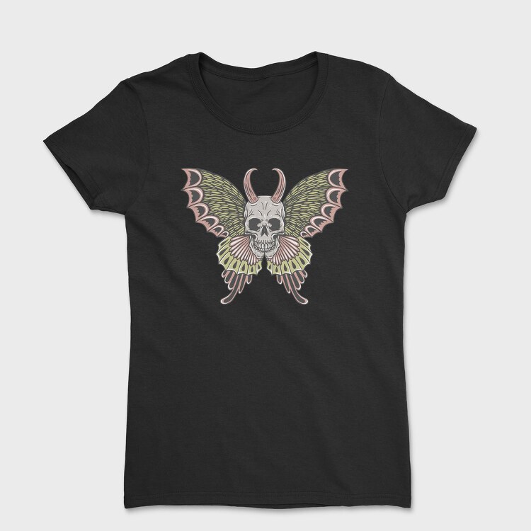 Skull Moth Wings, Tricou Femei