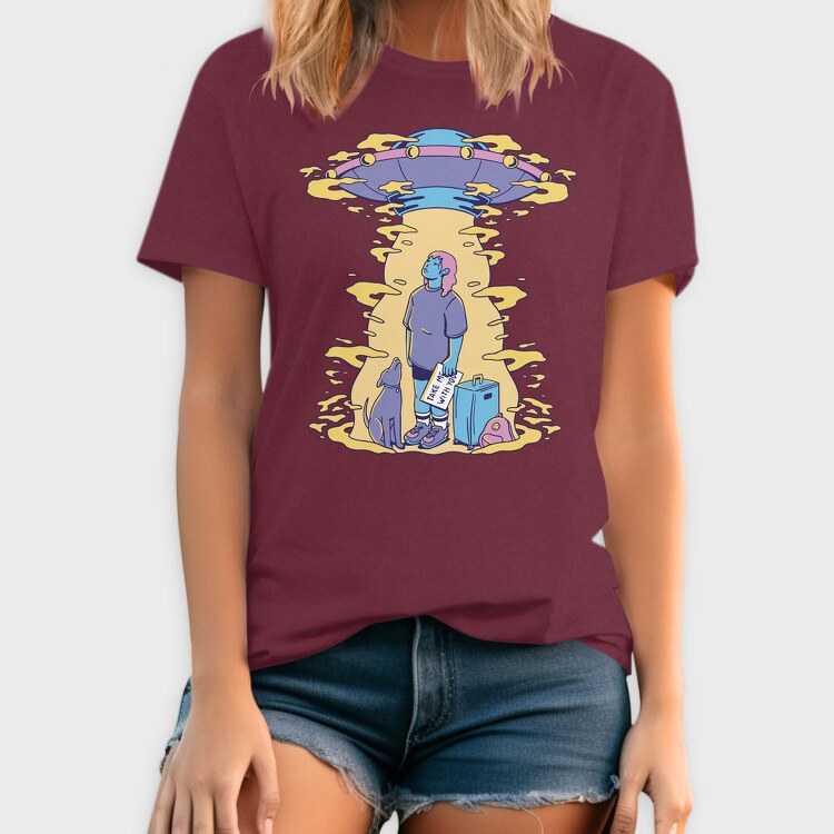 Take Me With You Ufo, Tricou Barbati (Unisex)