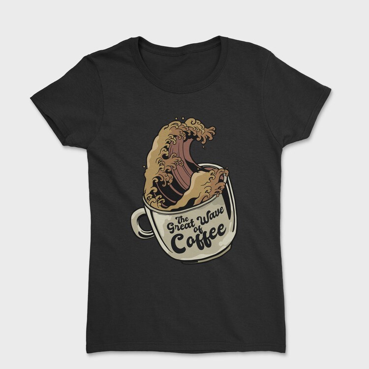 Great Wave Coffee Cup, Tricou Femei