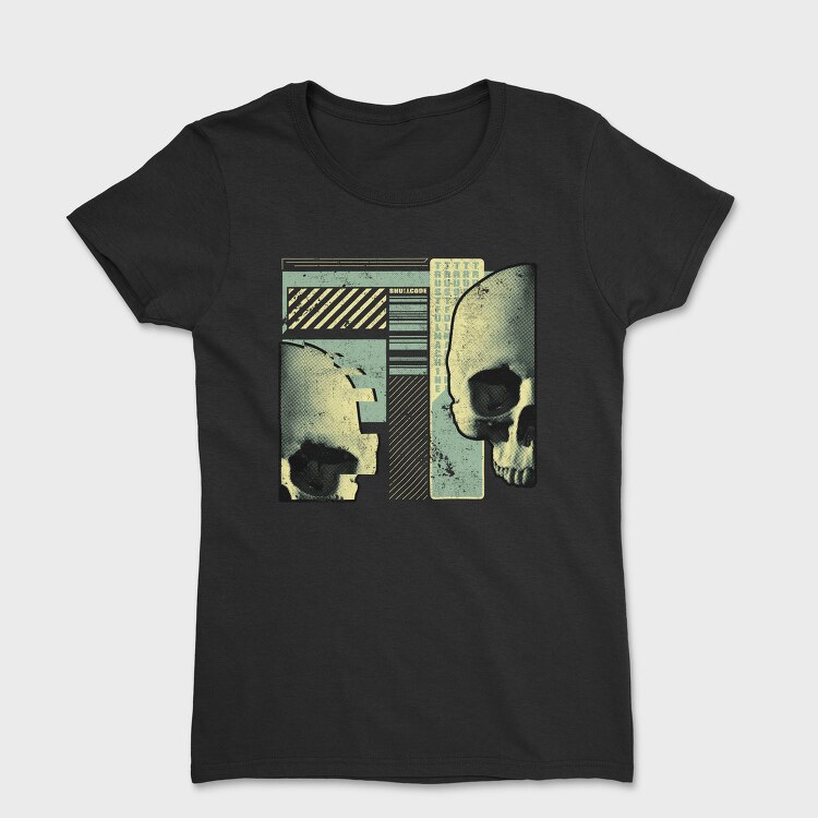 Skull Code Tote, Tricou Femei