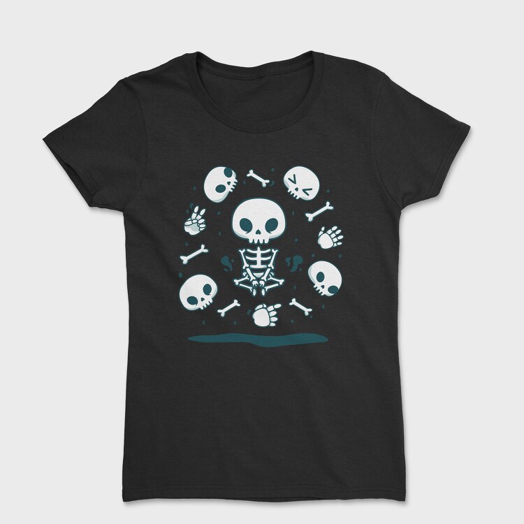 Skulls And Skeletons Cute Mug, Tricou Femei