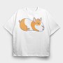 Sleepy Squirrel, Tricou Oversize Barbati (Unisex)