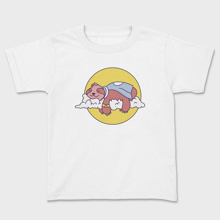 Sleepy Sloth In The Clouds, Tricou Copii