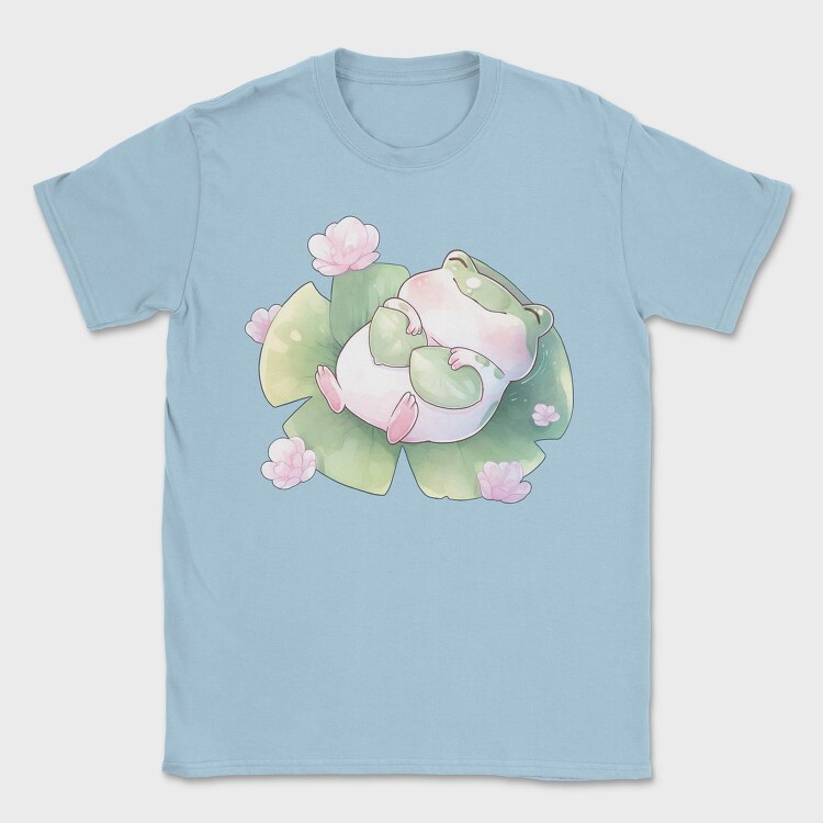 Sleeping Frog Lily Pad Froggy, Tricou Barbati (Unisex)