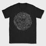Skulls And Flowers Nature Round, Tricou Barbati (Unisex)