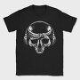 Skull With Bandana And Headphones, Tricou Barbati (Unisex)
