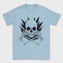 Skull With Axe Weapons Axes, Tricou Barbati (Unisex)