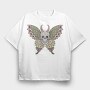 Skull Moth Wings, Tricou Oversize Barbati (Unisex)