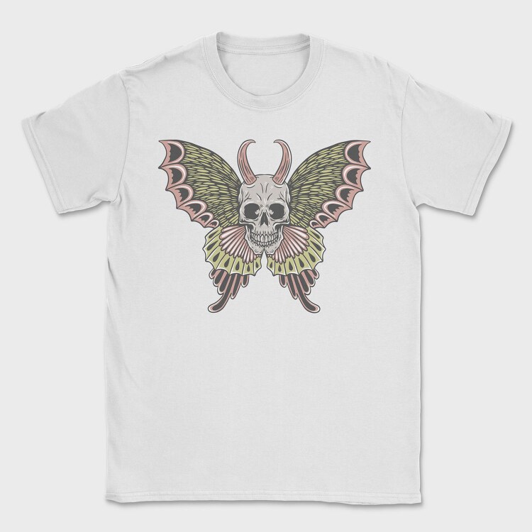 Skull Moth Wings, Tricou Barbati (Unisex)