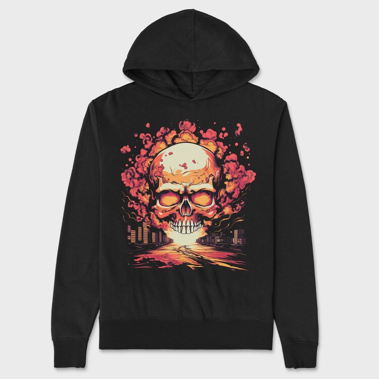 Skull Death Explosion, Hanorac Oversize Barbati (Unisex)