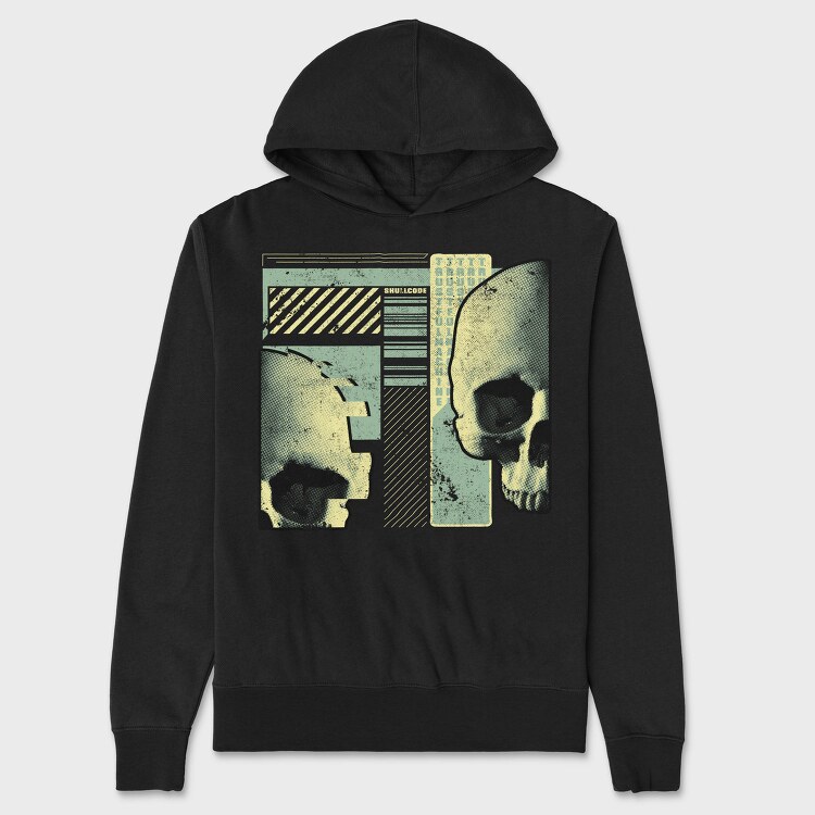 Skull Code Tote, Hanorac Oversize Barbati (Unisex)