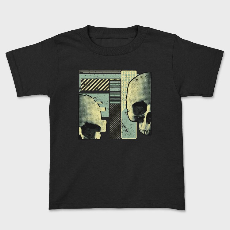Skull Code Tote, Tricou Copii
