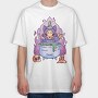 Skull Cat Gothic Witch Cake, Tricou Oversize Barbati (Unisex)