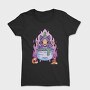 Skull Cat Gothic Witch Cake, Tricou Femei