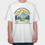Motivational Camping Quote, Tricou Oversize Barbati (Unisex)