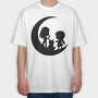 Moon Kids Silhouette In The Moon, Tricou Oversize Barbati (Unisex)