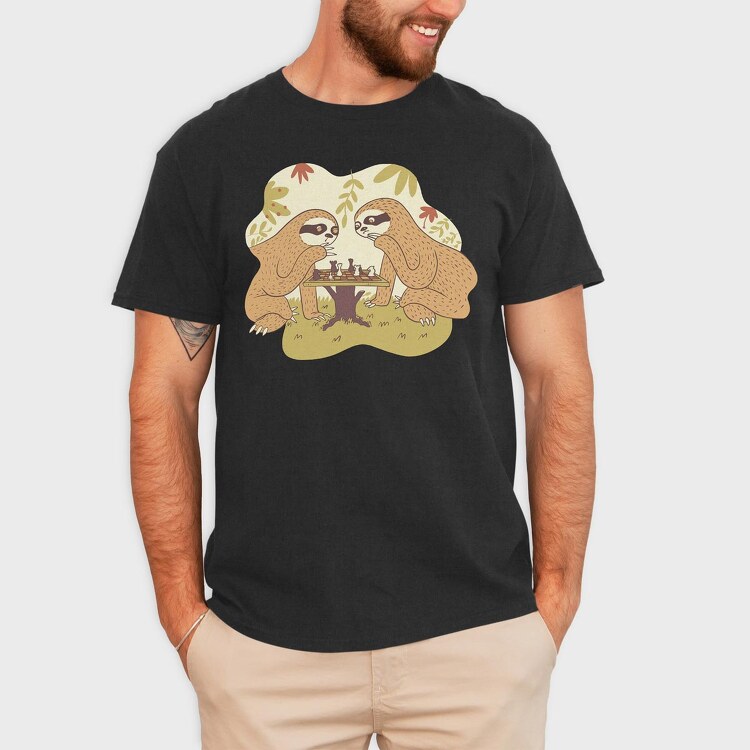 Sloths Chess, Tricou Barbati (Unisex)