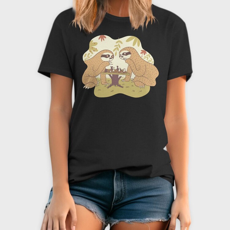 Sloths Chess, Tricou Barbati (Unisex)
