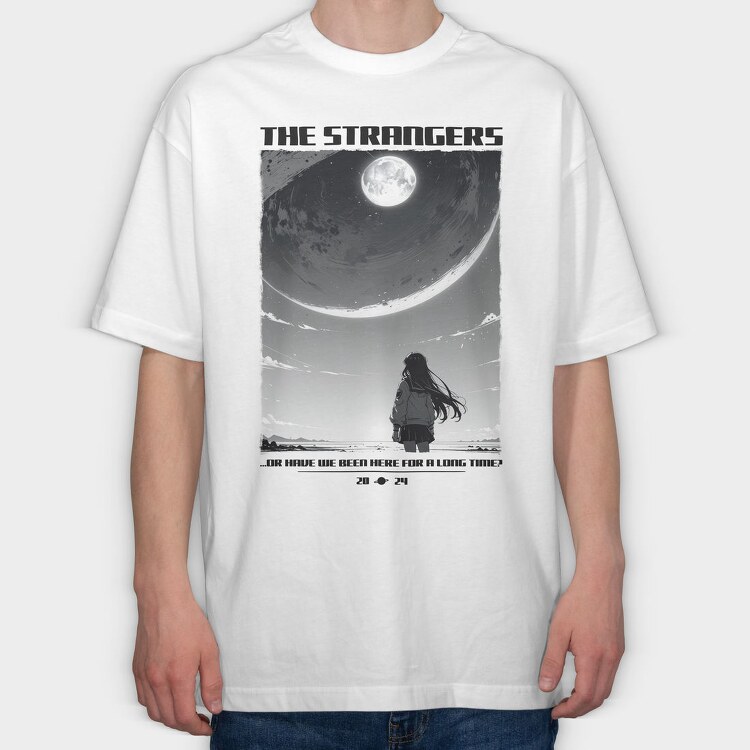 Moonlit Stranger Trend The Strangers, Tricou Oversize Barbati (Unisex)