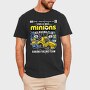 Banana Racing Minions, Tricou Barbati (Unisex)