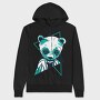 Neon Panda, Hanorac Oversize Barbati (Unisex)