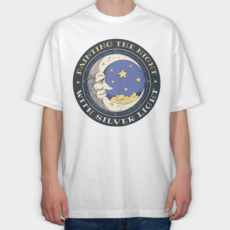 Moon Painting Whimsigoth, Tricou Oversize Barbati (Unisex)