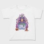 Skull Cat Gothic Witch Cake, Tricou Copii
