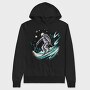 Skiing Snow Sport Night Ski, Hanorac Oversize Barbati (Unisex)